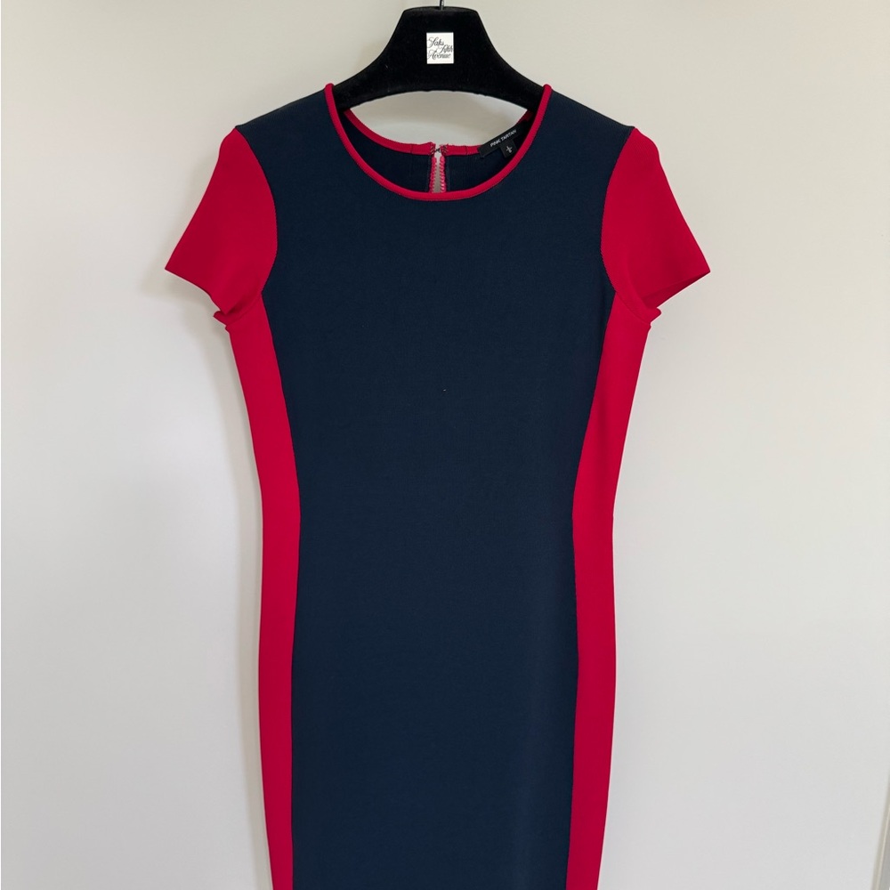 Pink Tartan Blue and Pink Bodycon Mini Dress